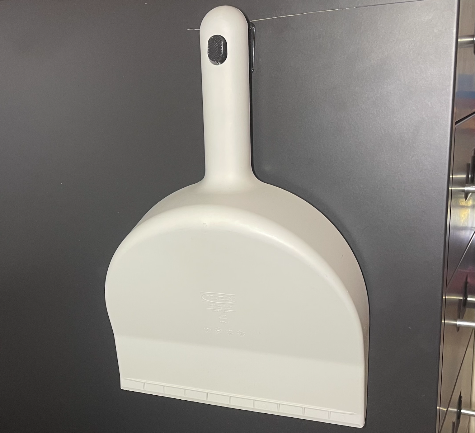 Ikea pepprig broom and dustpan hanger