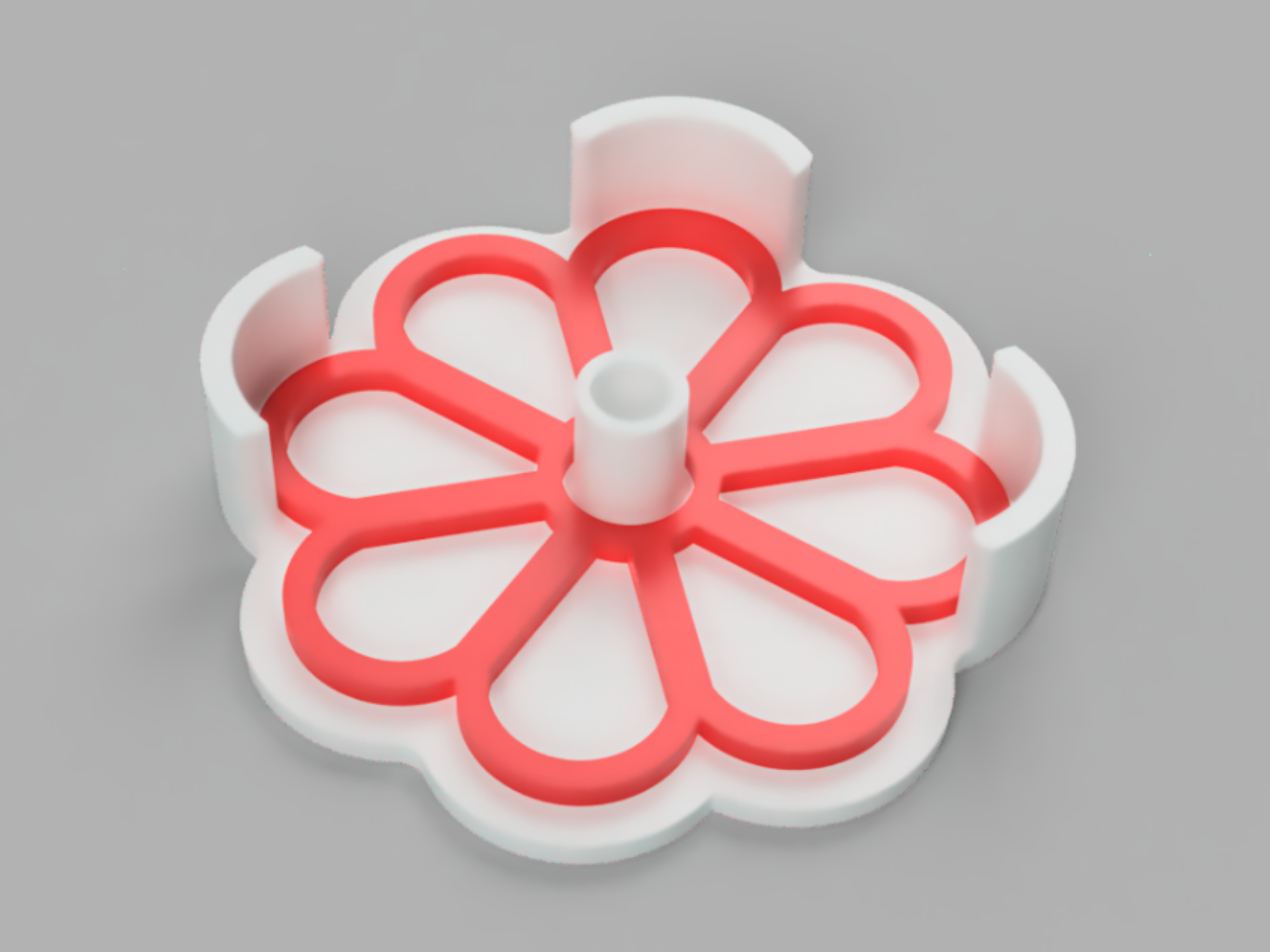 Italian Rosone Coaster With Coaster Holder