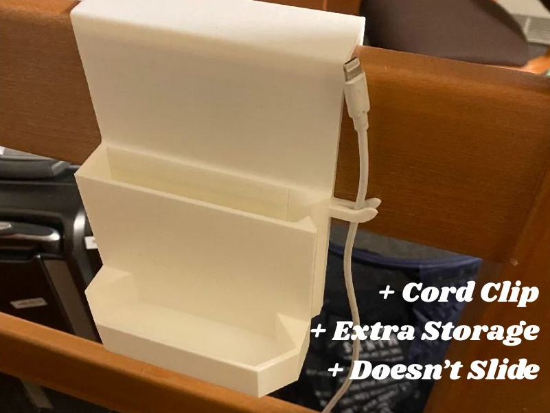Lofted Bed Phone Holder (For College Dorms)
