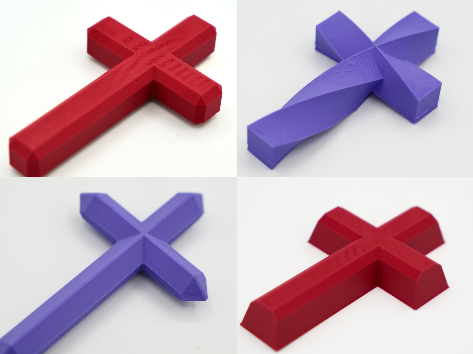 Geometric Cross Fridge Magnets