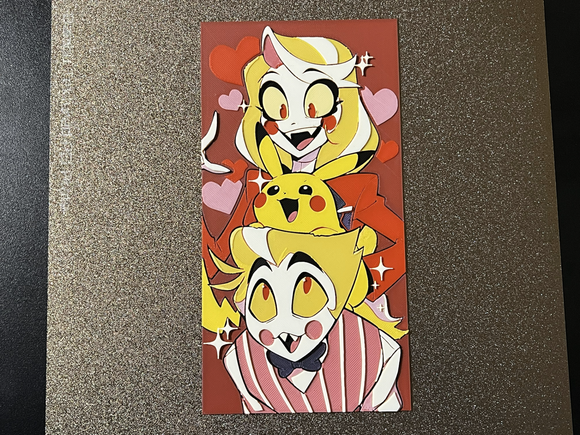 Hazbin Hotel and Pikachu Hueforge