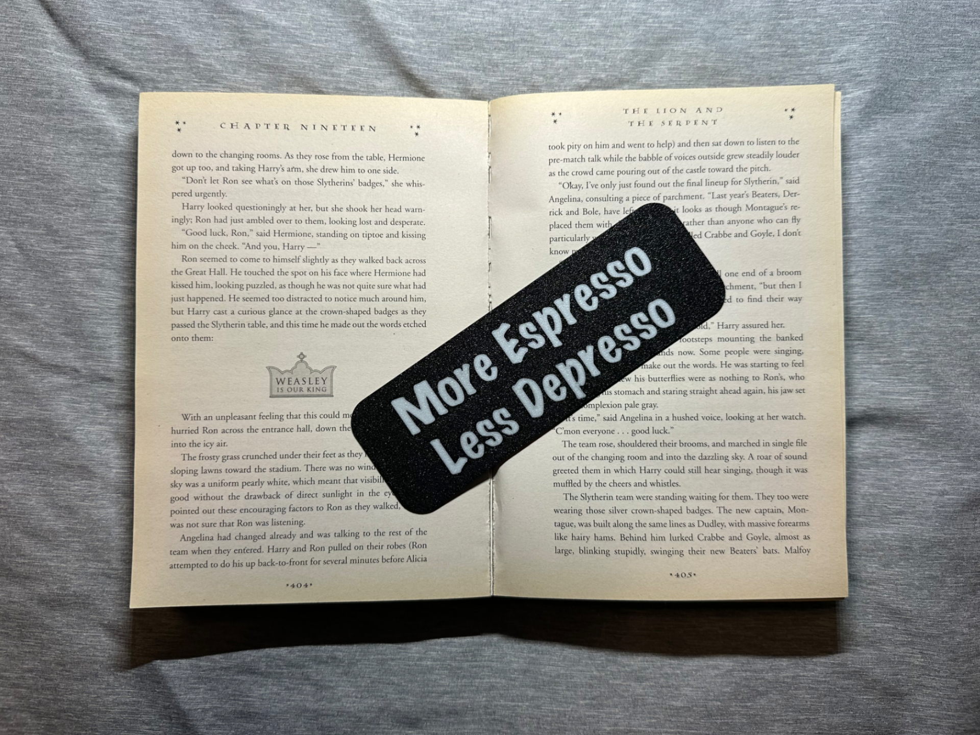 More Espresso Less Depresso Bookmark