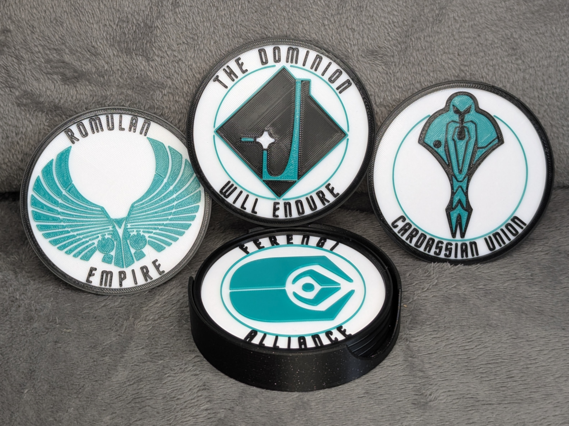 Star Trek Stackable 3D Coaster Set -Factions Set B