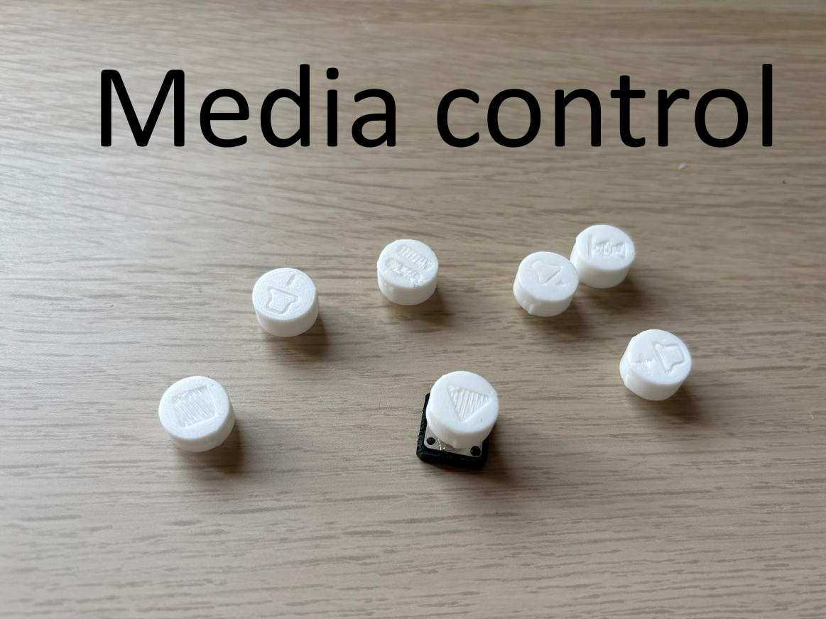 Arduino 4-Pin Button Caps – Media Control set
