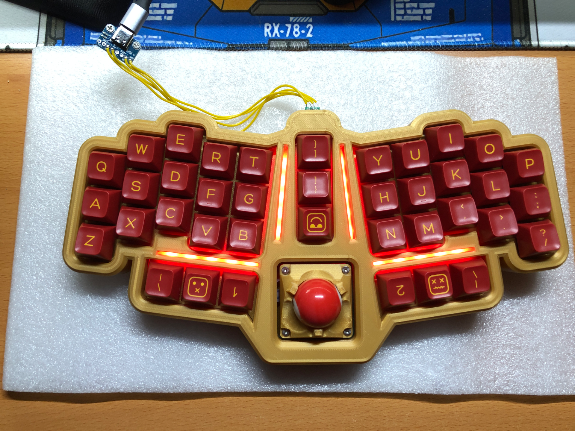 StarShip Centurion Custom Keyboard Case Trackball