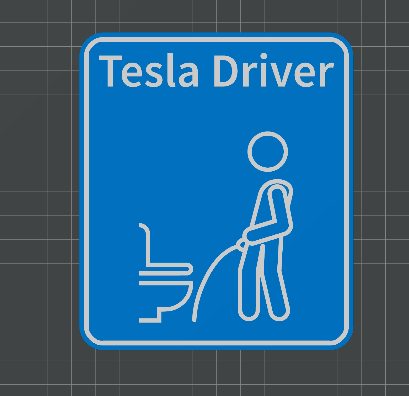 Tesla Driver - Sign