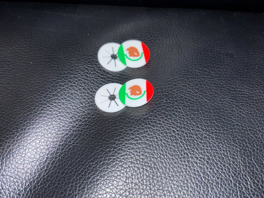 Mexican Flag Running Bib Clip