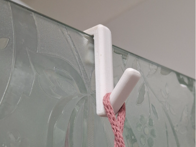 hook for glass(6mm) screen