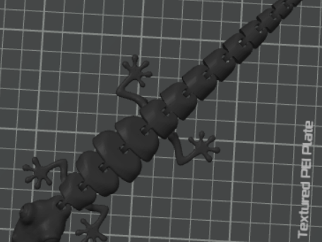 Black Articulated Lizard