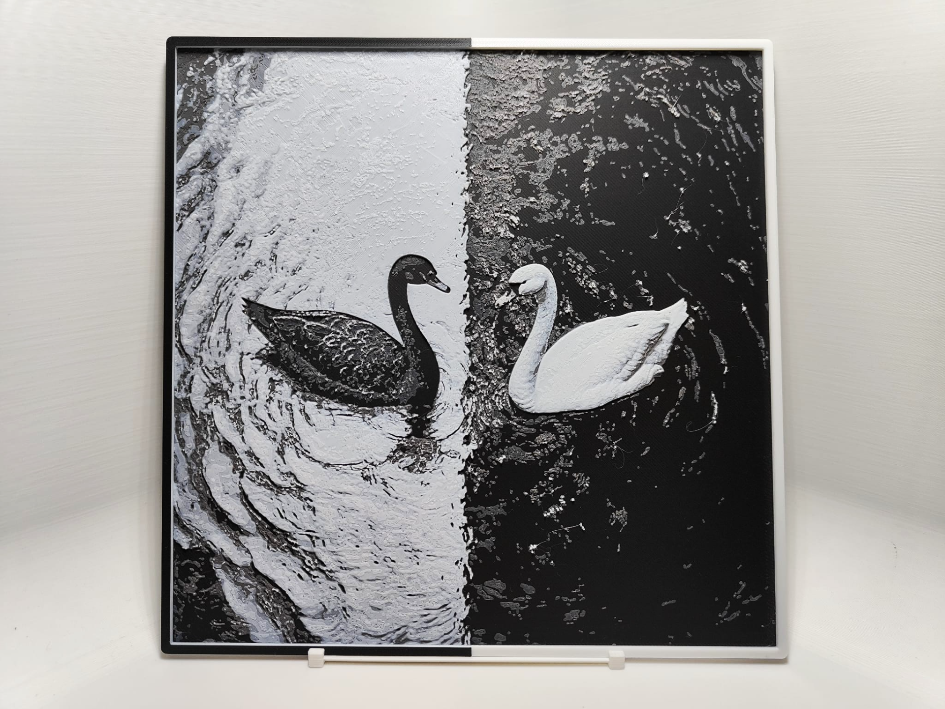 Black and White Swans - Hueforge