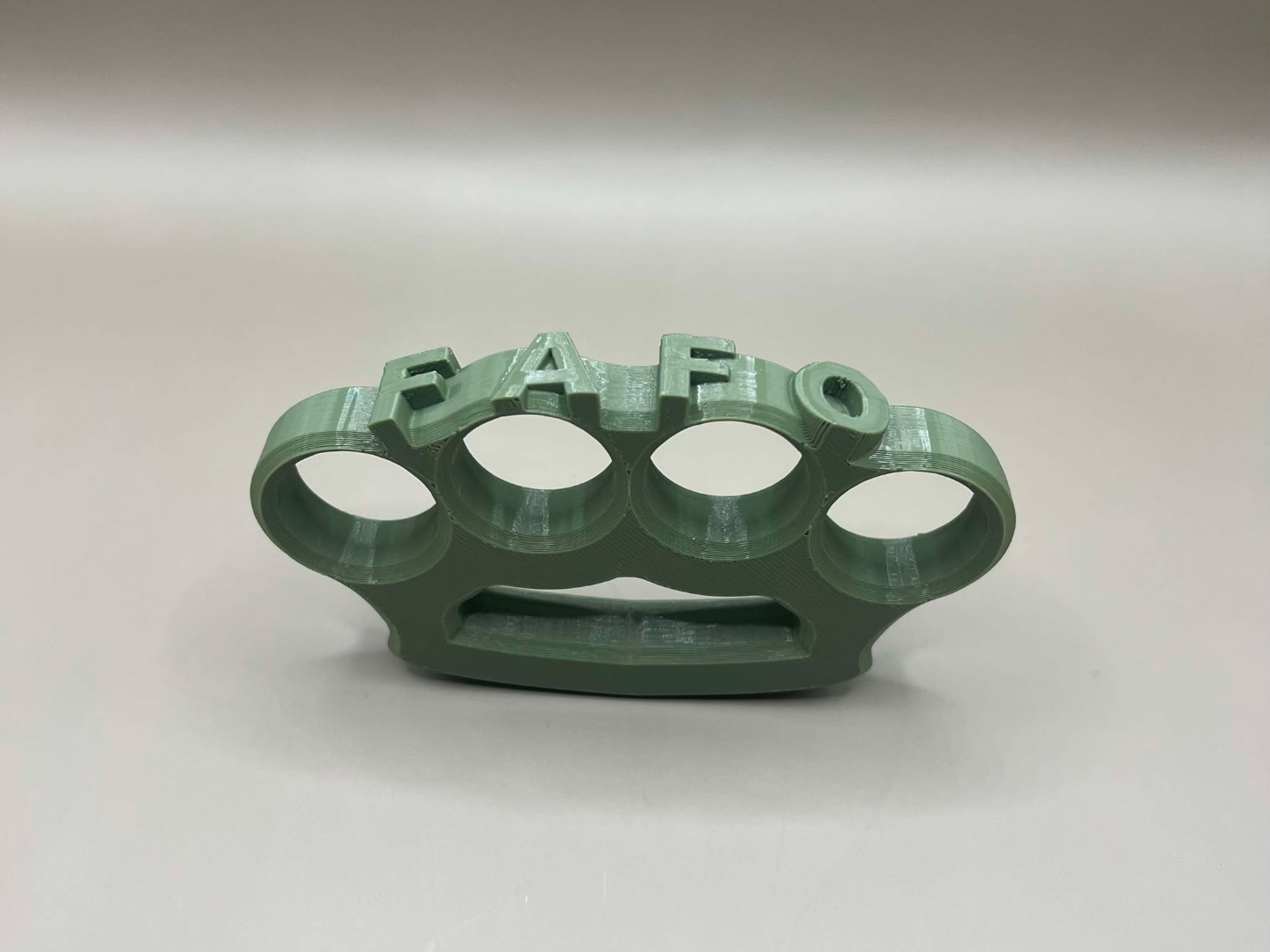 FAFO 1:1 Scale Model Of Brass Knuckles