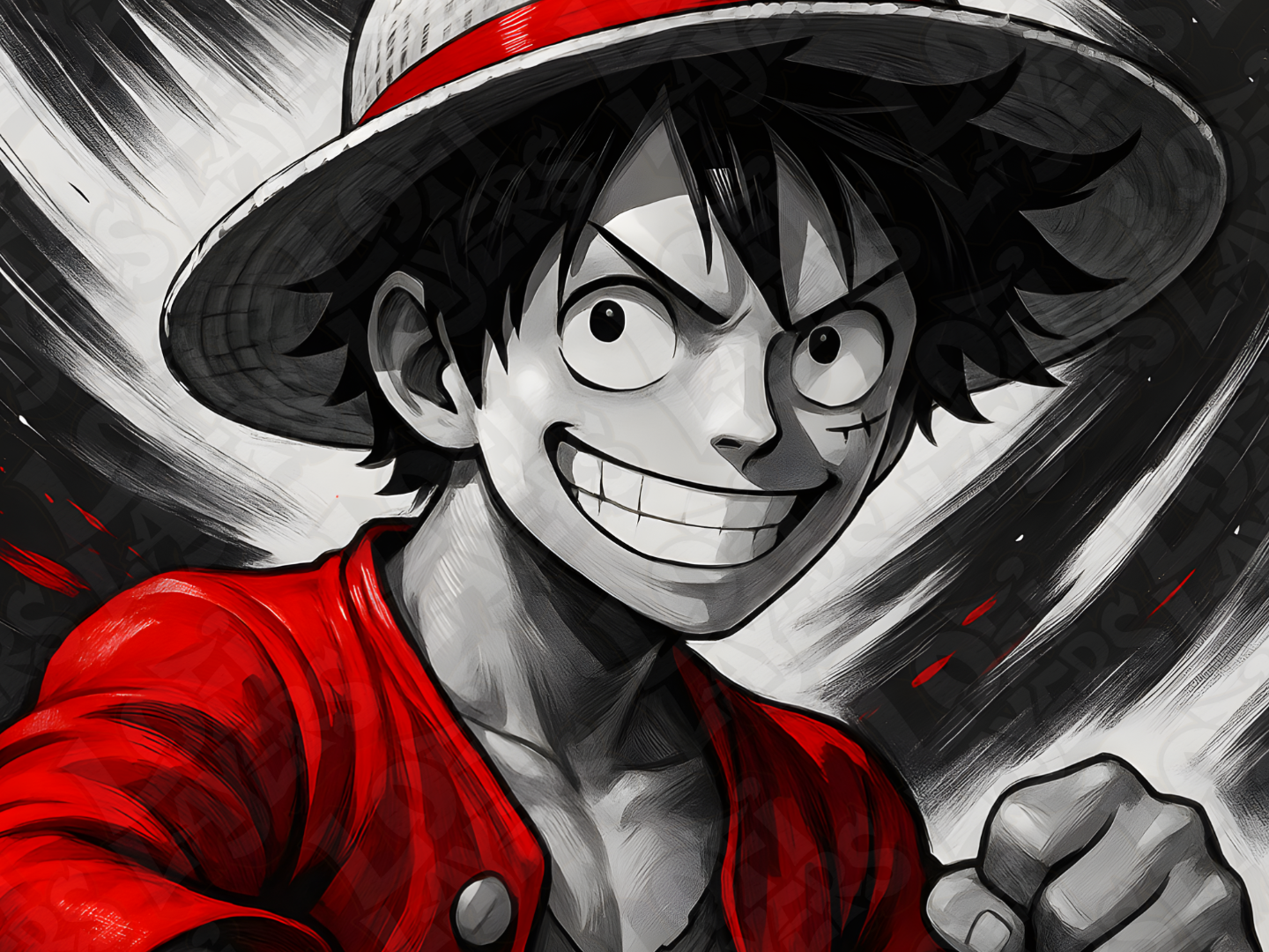 Monkey D. Luffy Hueforge Print