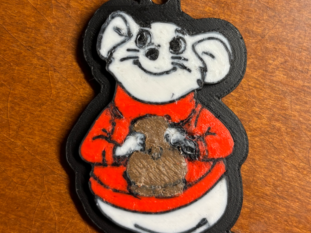 Bernard from the Rescurers Keychain/zipper pull
