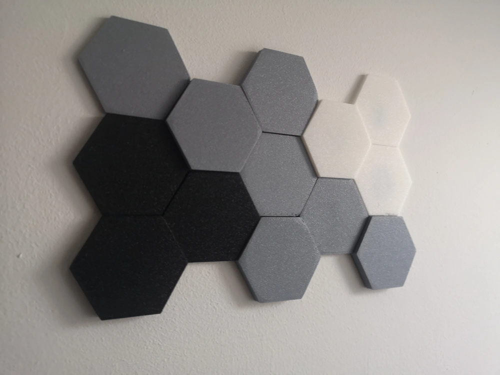 Hexagon Wall Art - Low Filament Usage