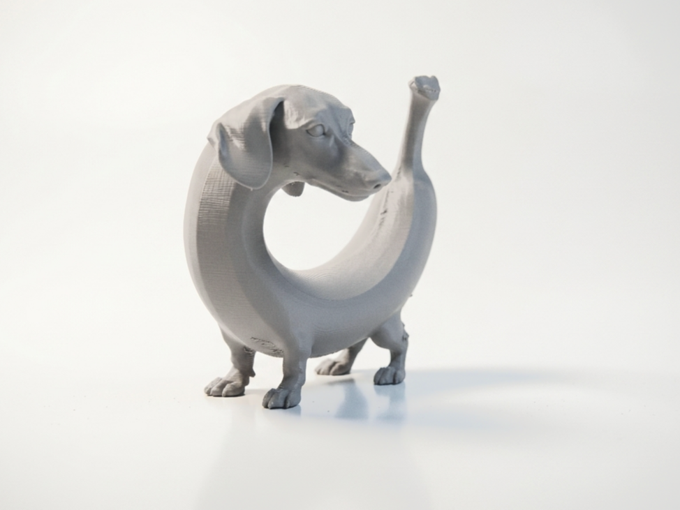 Banana Dog Figurine Animal Collectible