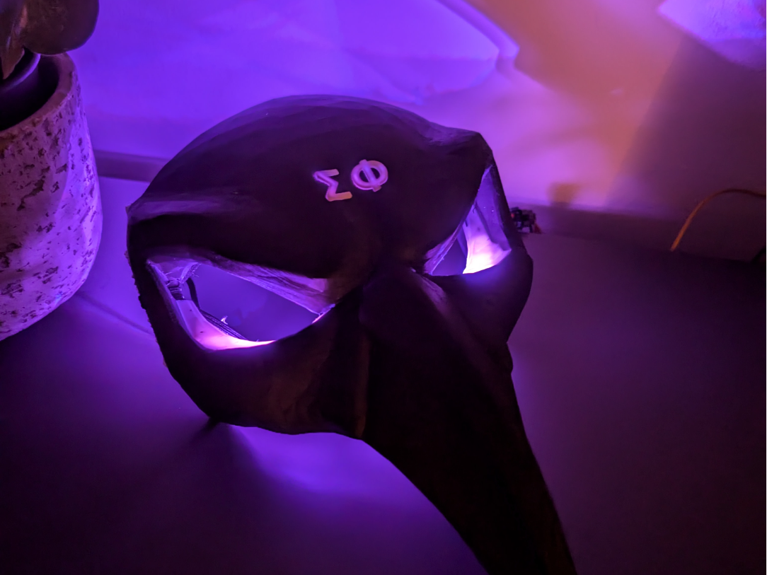 Cursed Raven Mask - LED