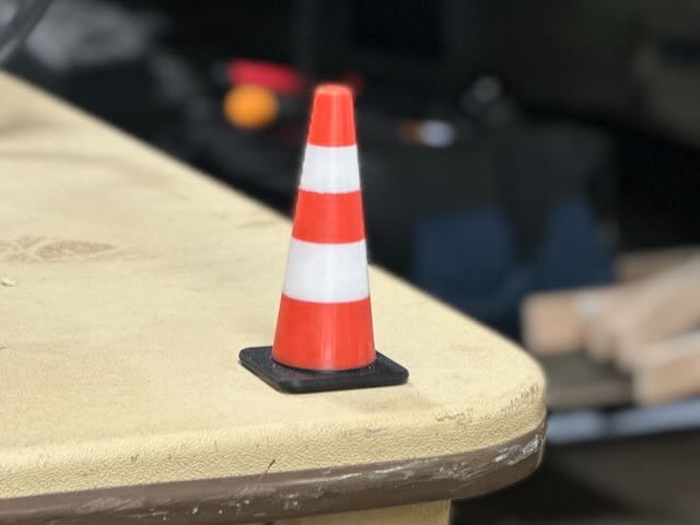 1/10 scale road work traffic cone