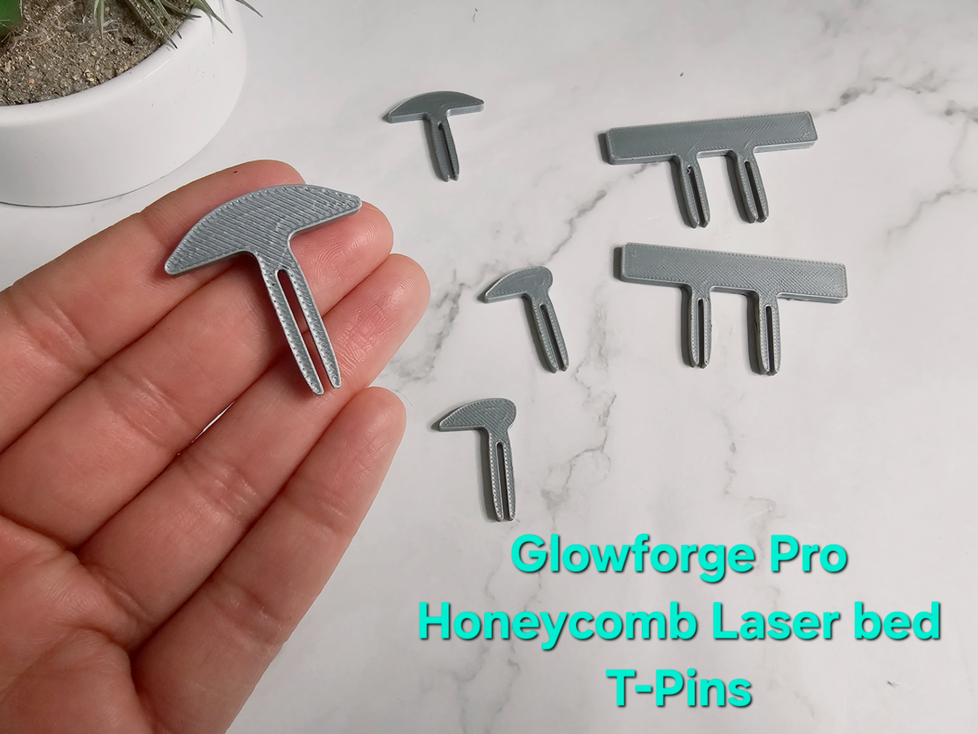 Glowforge Pro Honeycomb Laser bed T-pins