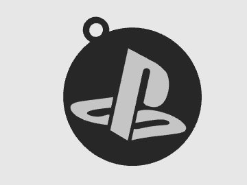 Play Station Logo Key Chain