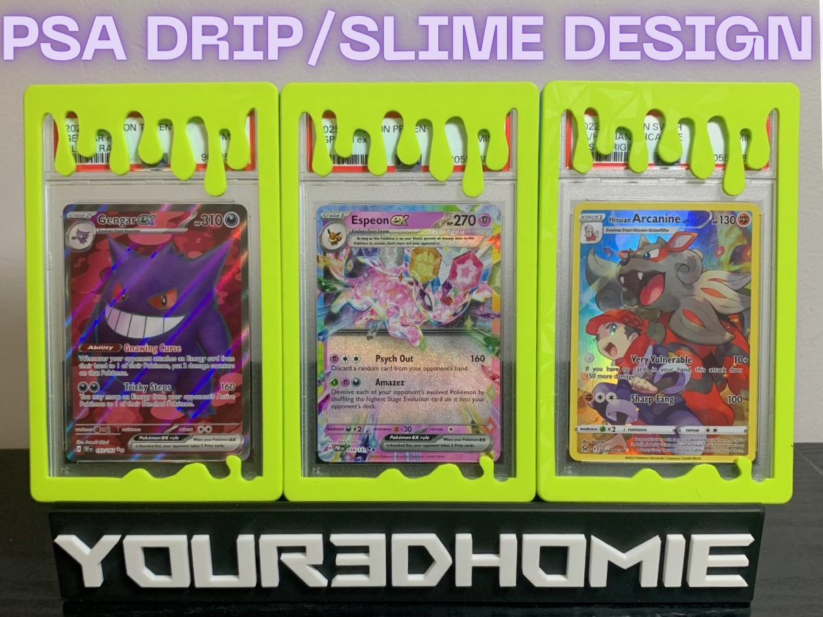 Pokemon PSA Slab Guards (New Drip/Slime Design)