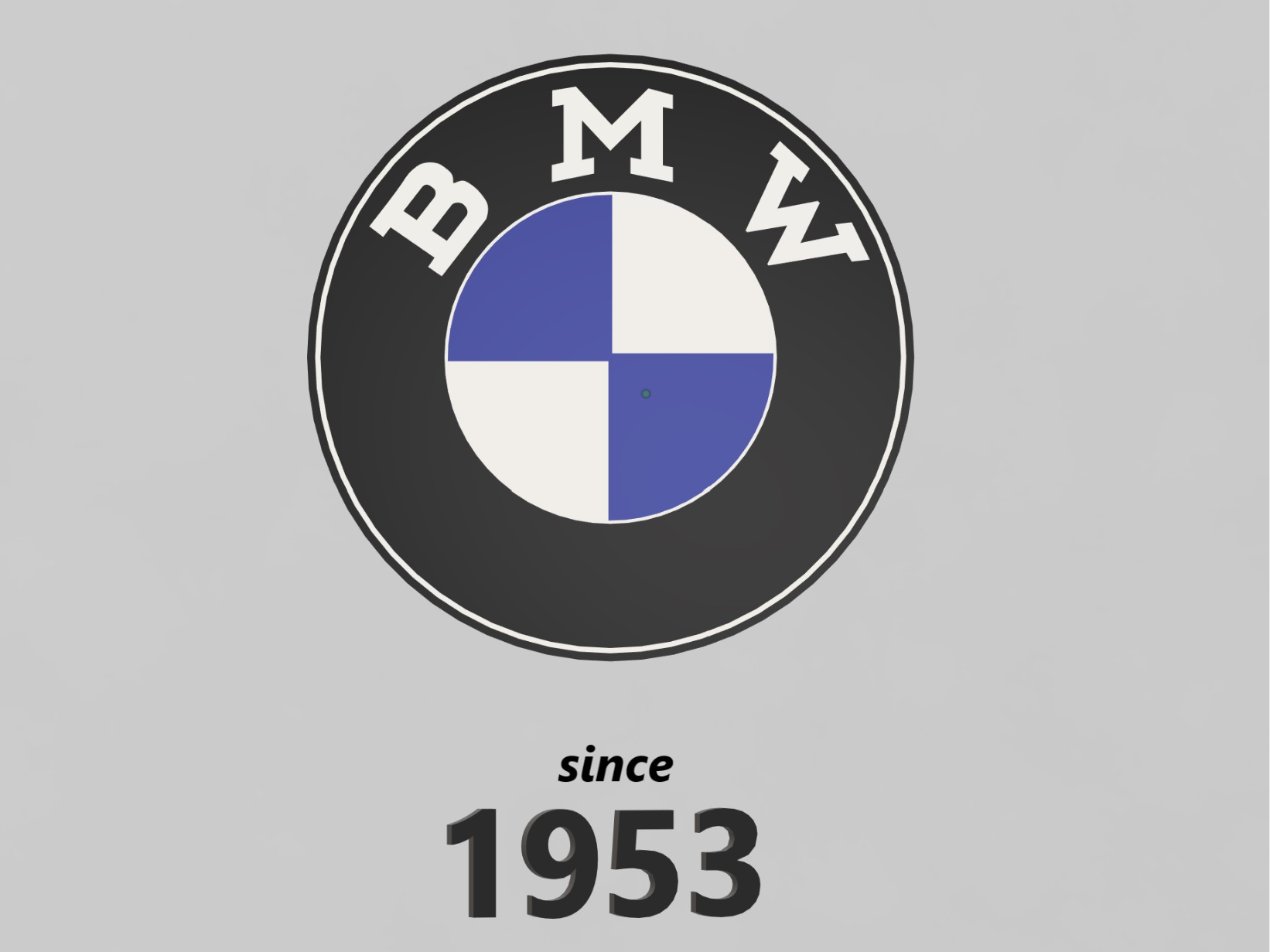 BMW Logo ALT von 1953 Untersetzer 91mm