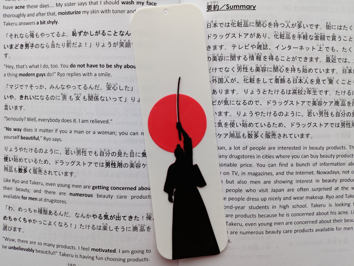 Lone Samurai at Sunset #2 - Bookmark