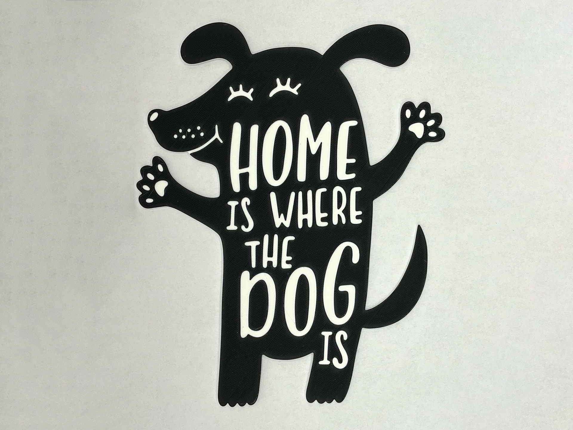 Home is Where the Dog Is Wall Art Sign