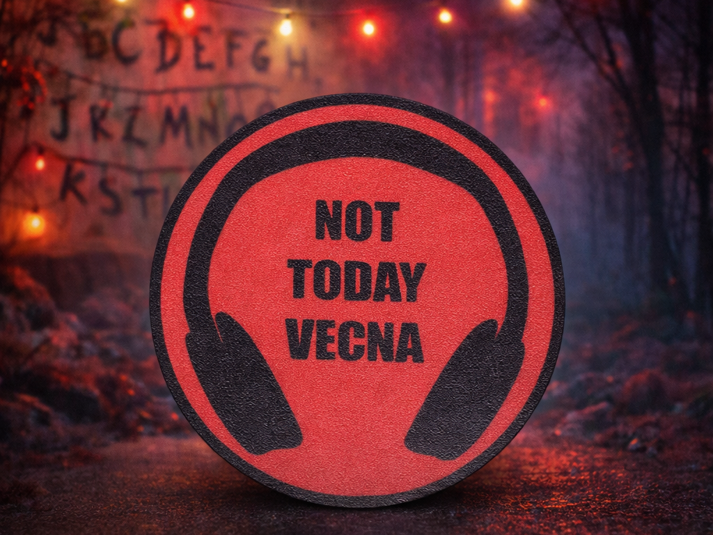 Retro Sci-Fi Music Quote Drink Coaster
