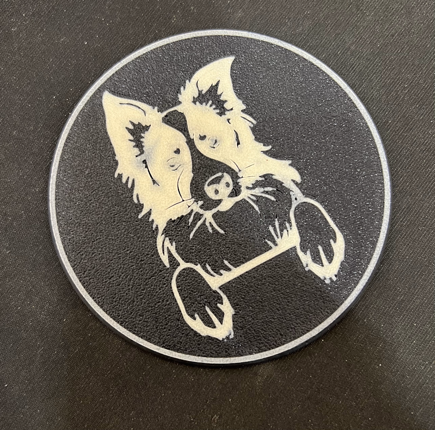 Border Collie coaster