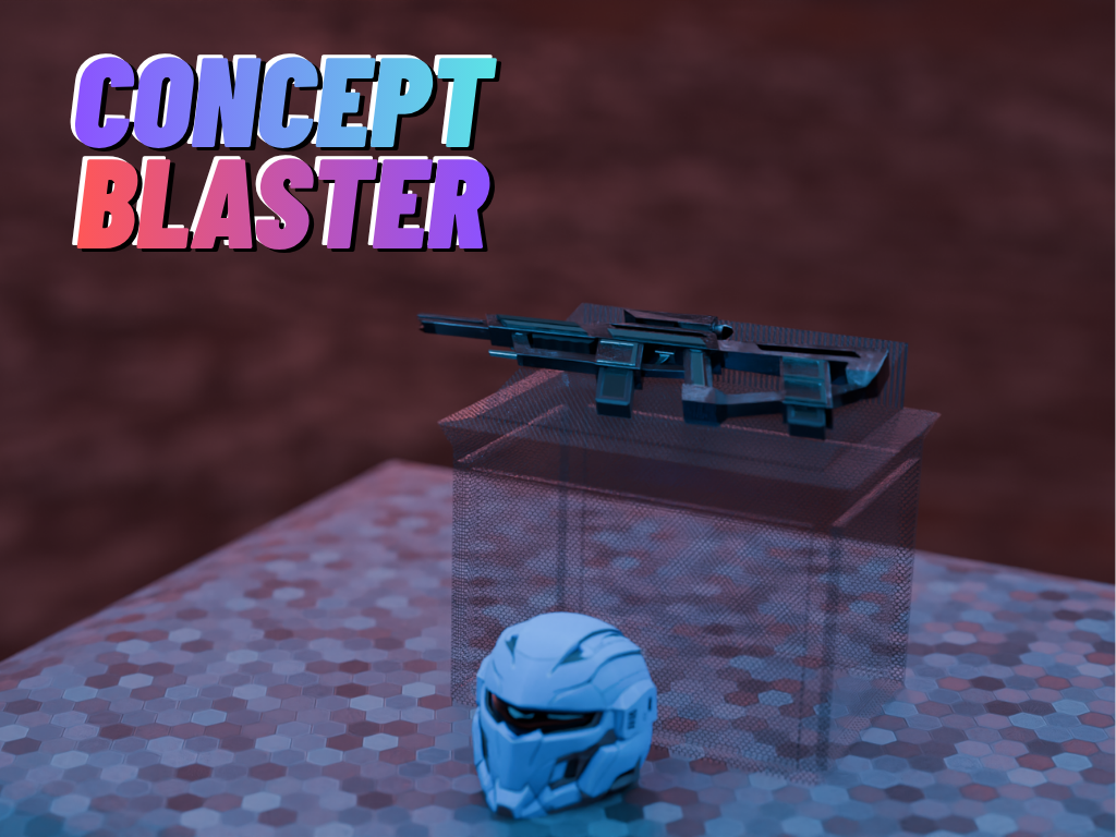 Concept Blaster – Futuristic Display Model