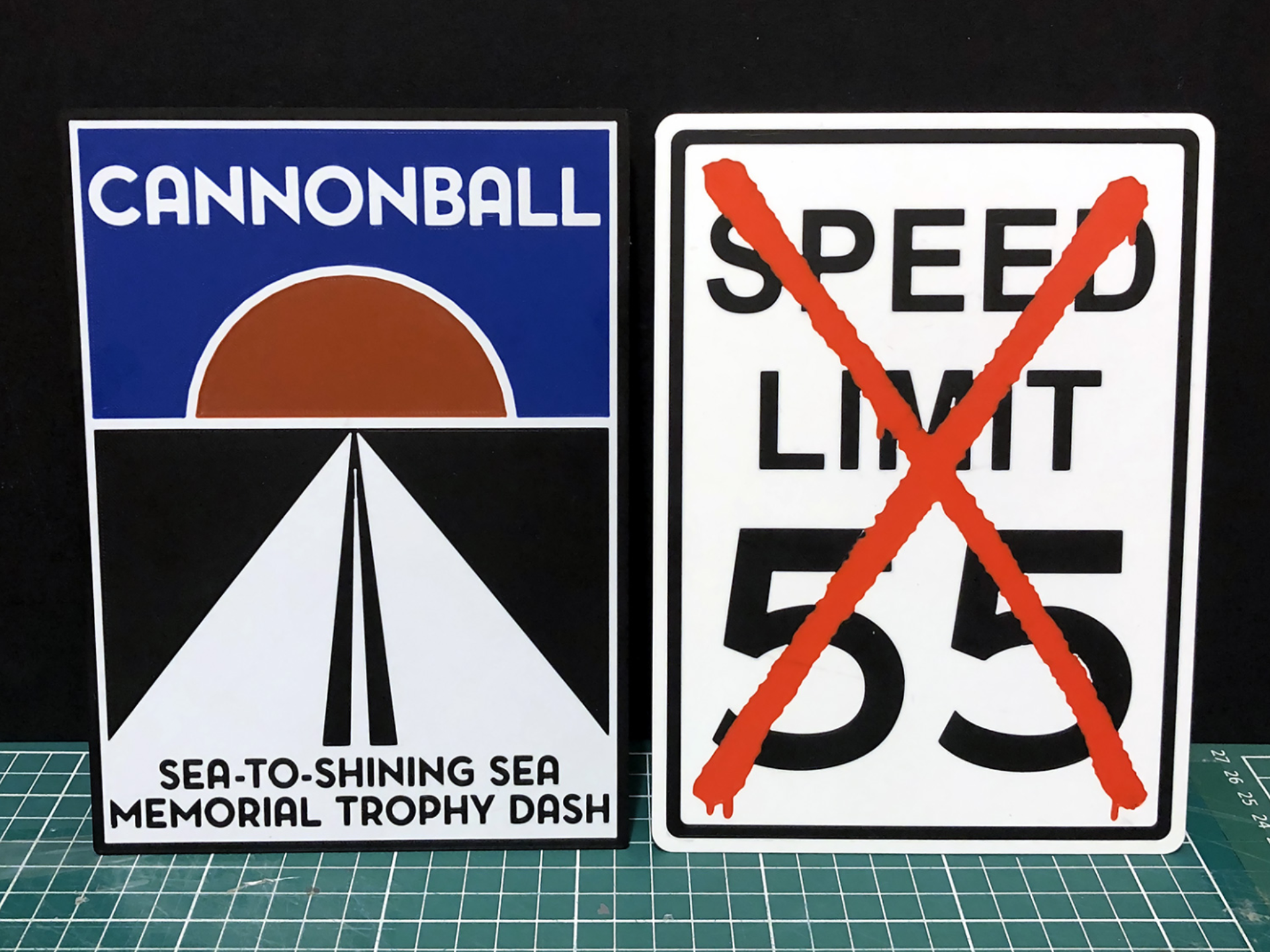 Cannonball Run wall signs