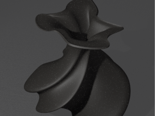 ABSTRACT SPIRAL VASE