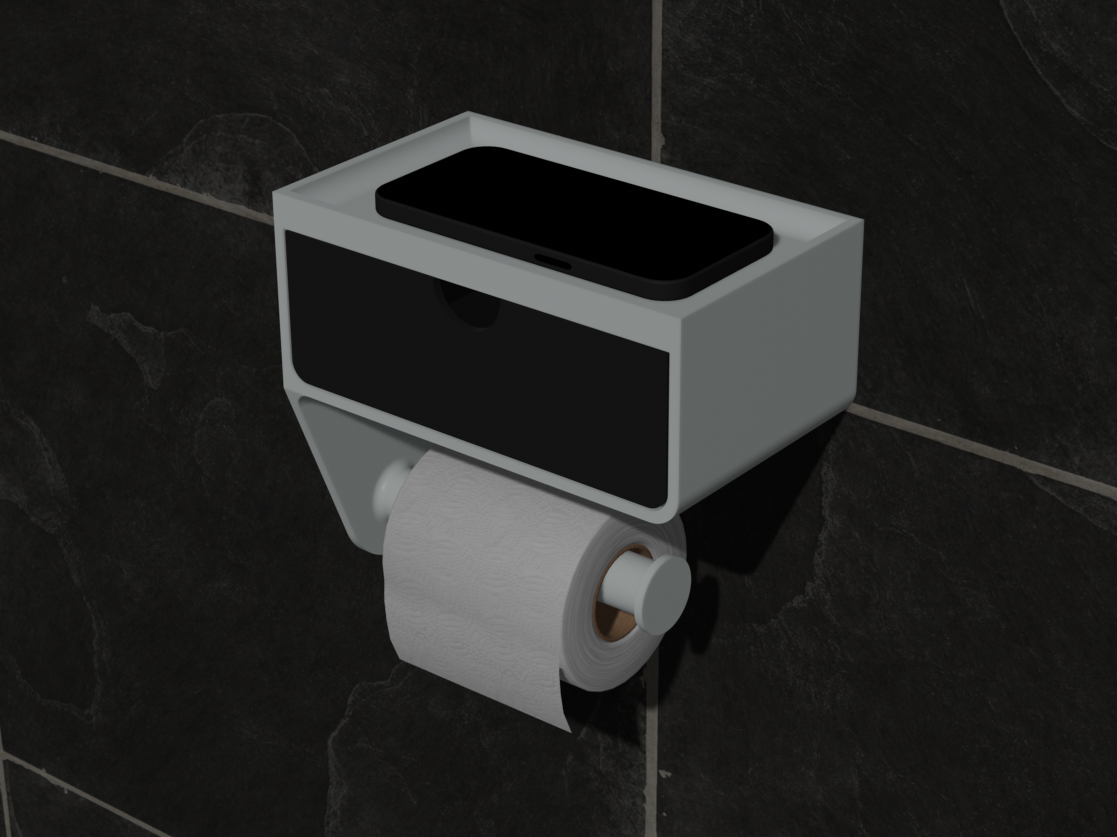 Toilet Paper Holder with Drawer