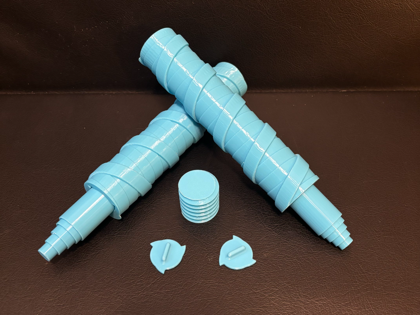 Telescopic Staff with End Caps