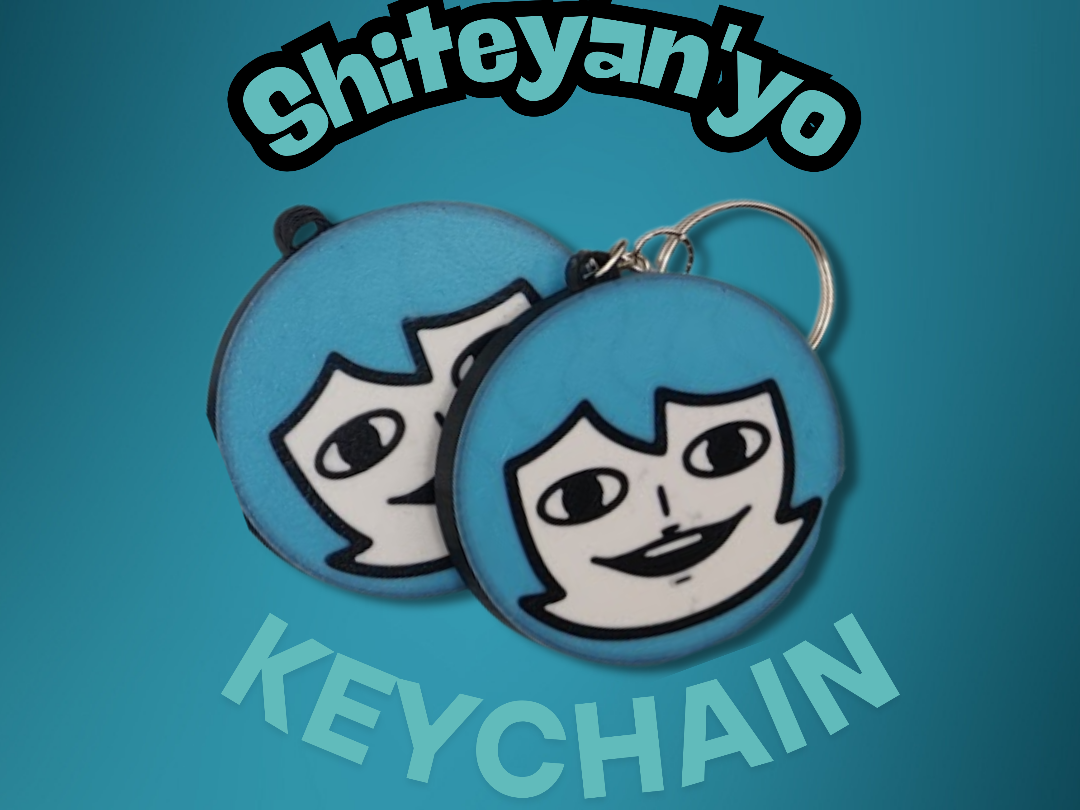 Shiteyan'yo / leg miku keychain