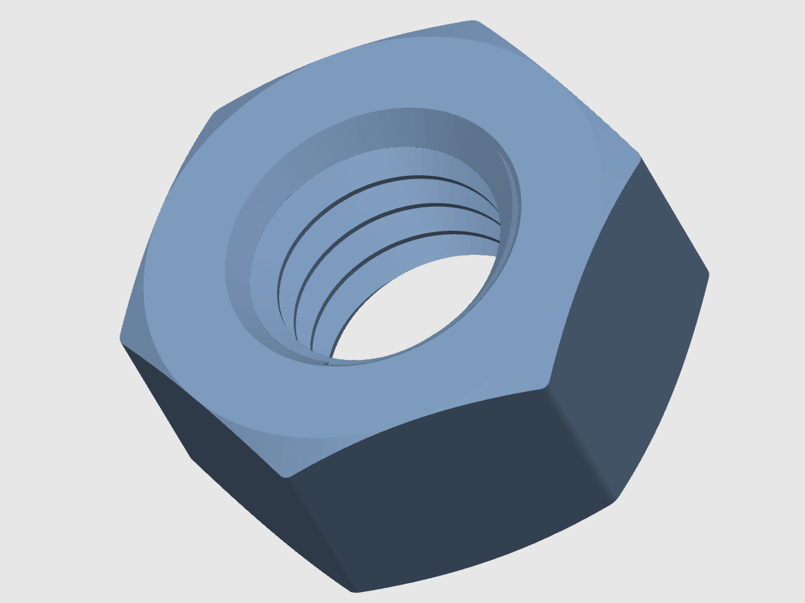 M6 Hex Nut (Metric Thread)