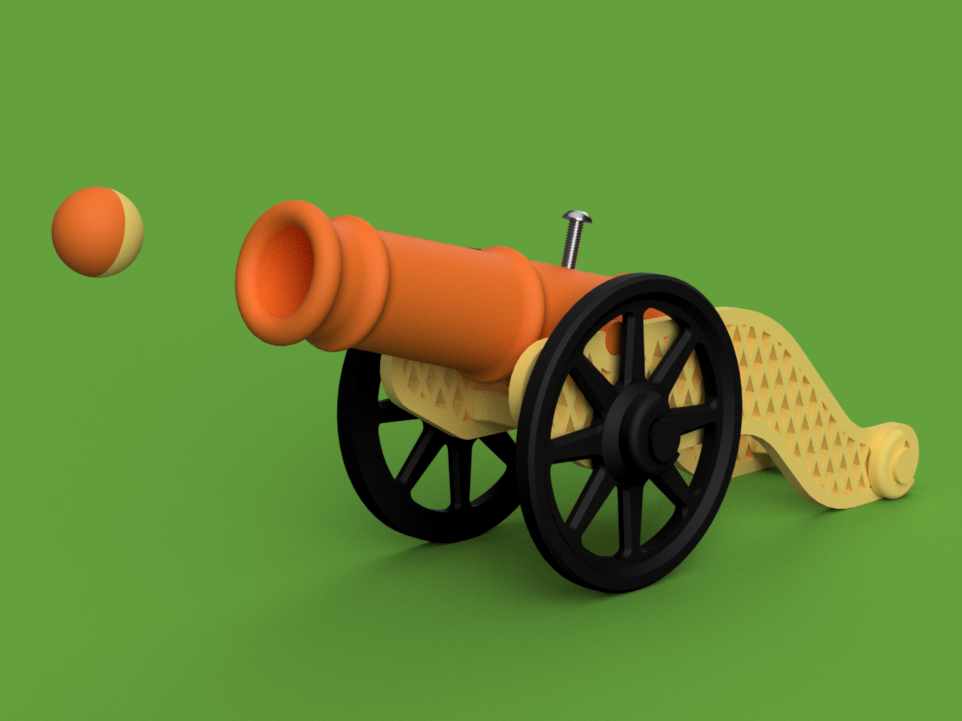 working cannon