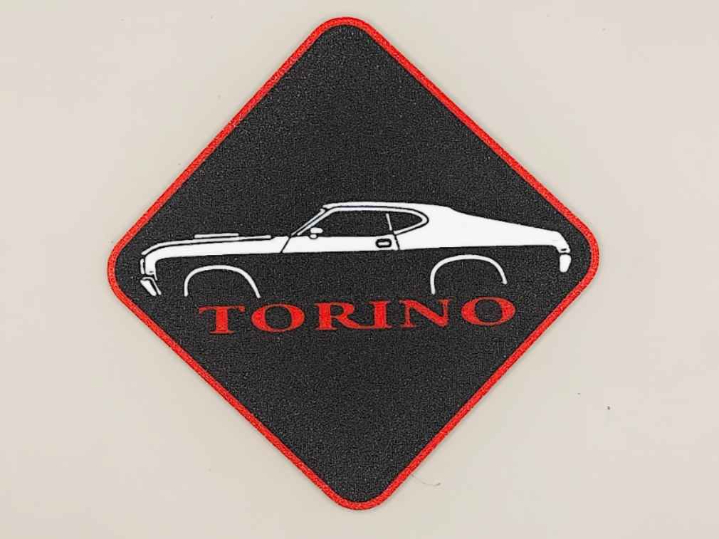 Ford Torino silhouette Coasters