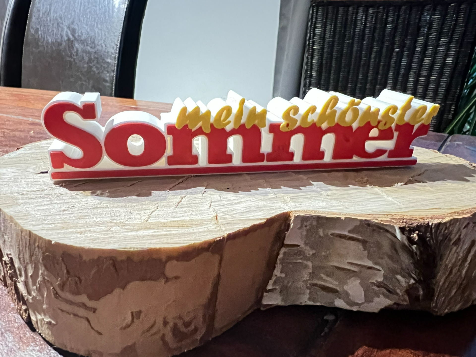 3D Deko Schriftzug 3D Sommer