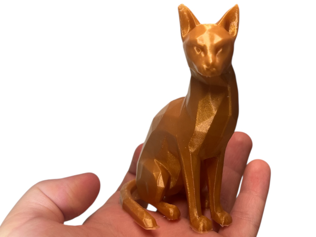 Elegant Low-Poly Cat