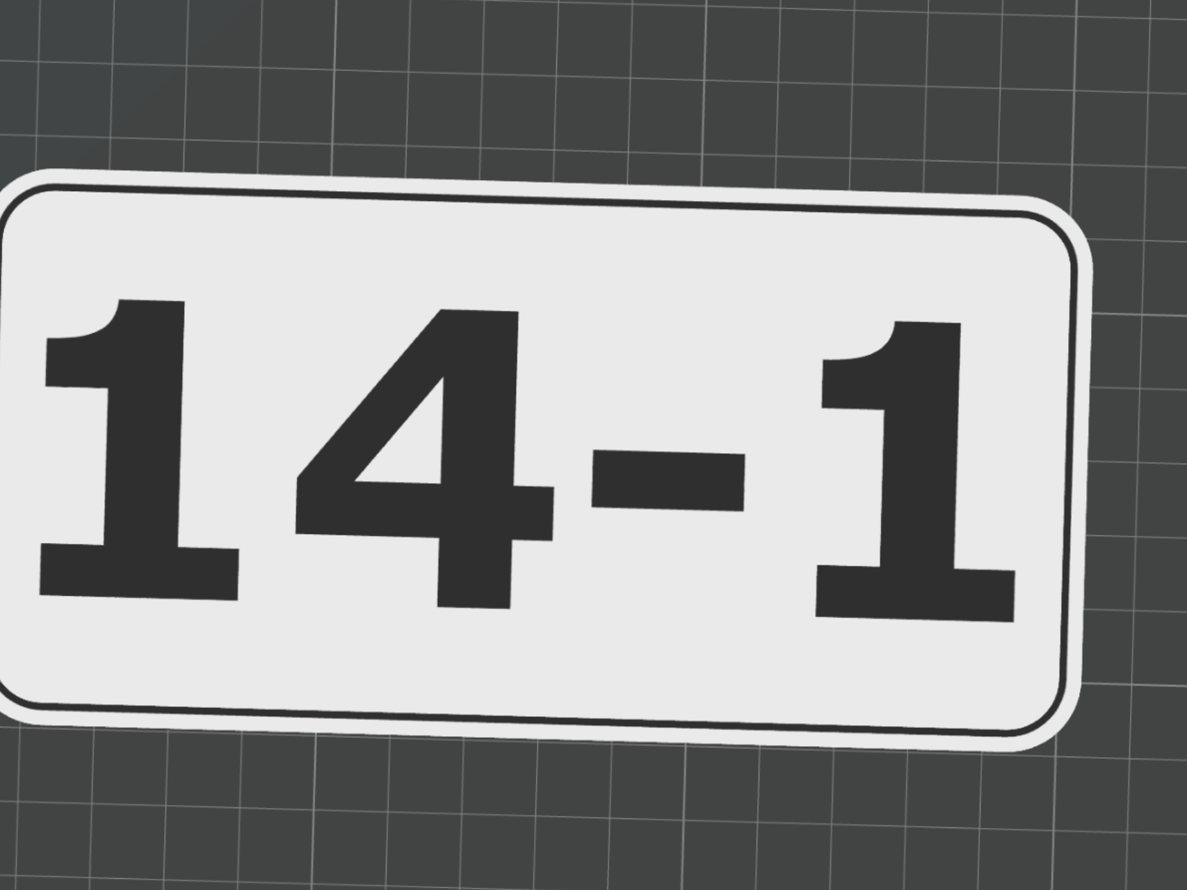 House number for post box 14