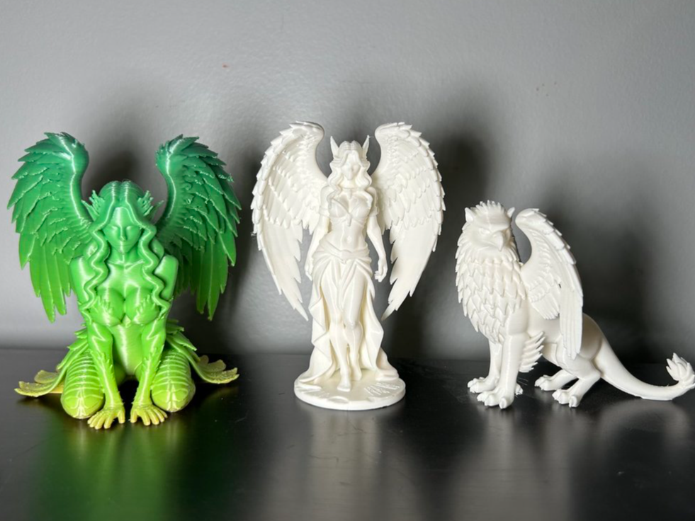 Griffin and Harpy  Greek Monsters 2 of 2