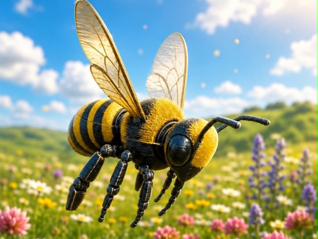 Hardworking Robo Bee, wasp