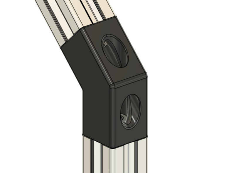 2020 Extrusion 135 Degree Corner Bracket