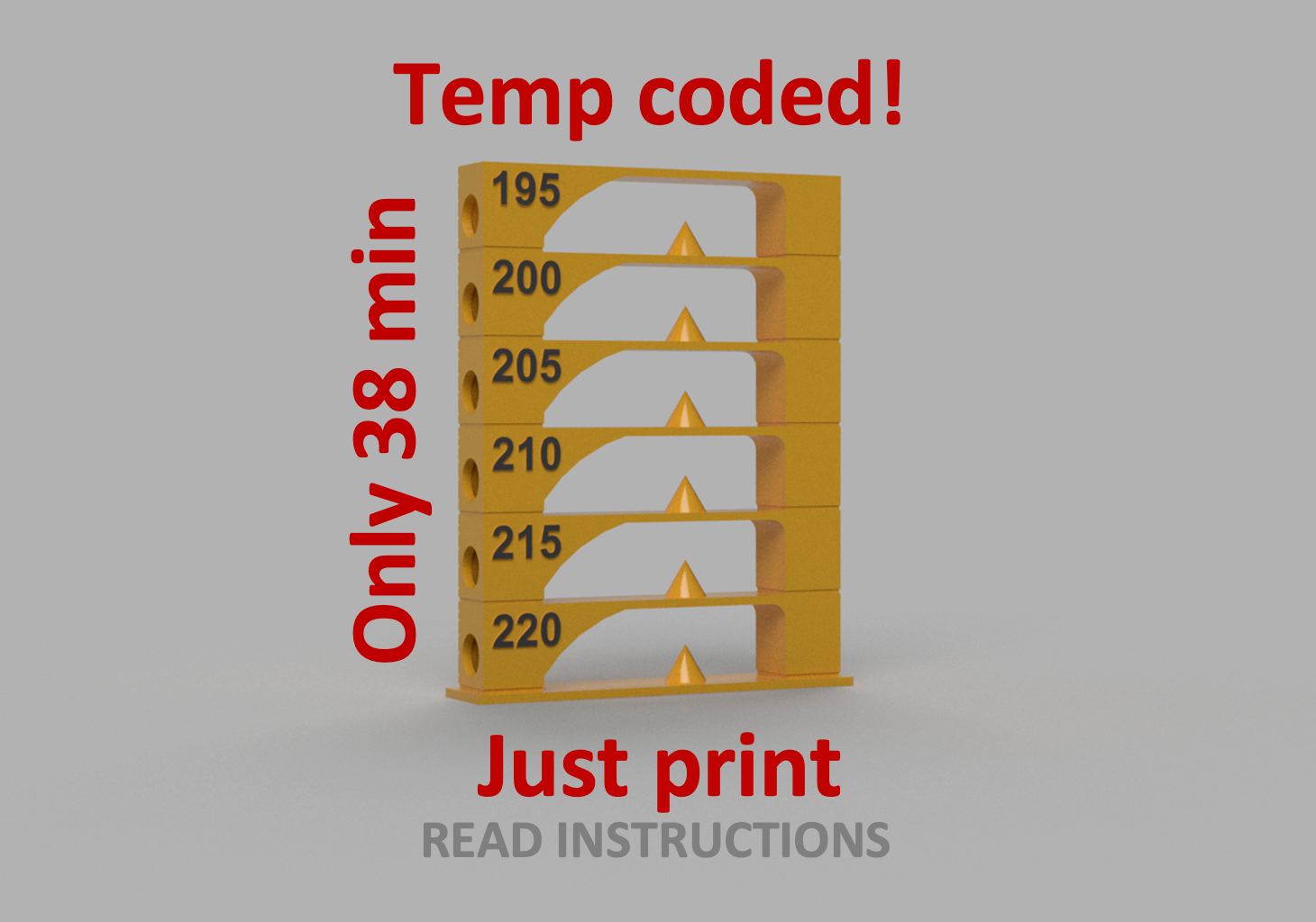 PLA temp tower 195 up to 220