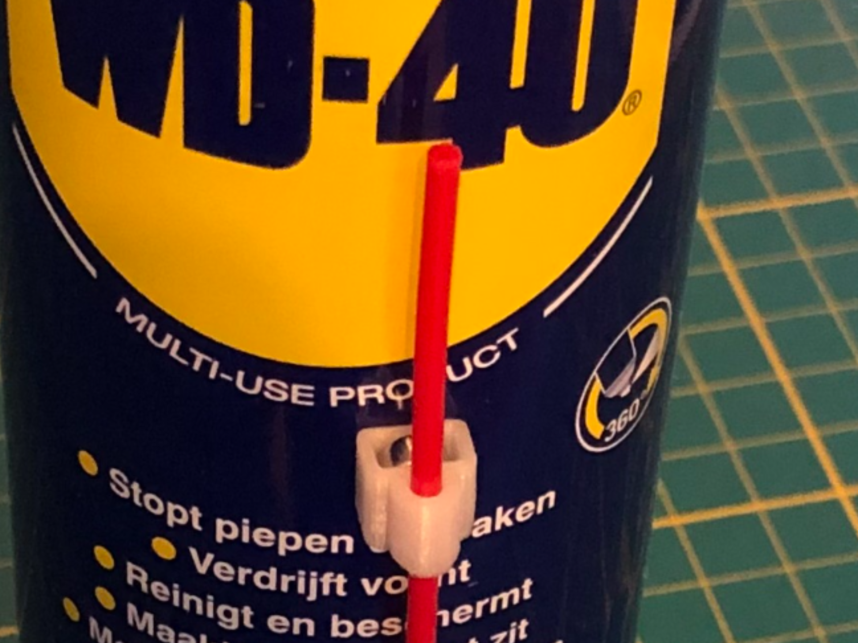 Spray Can Straw Holder / Mount  - Magnetic