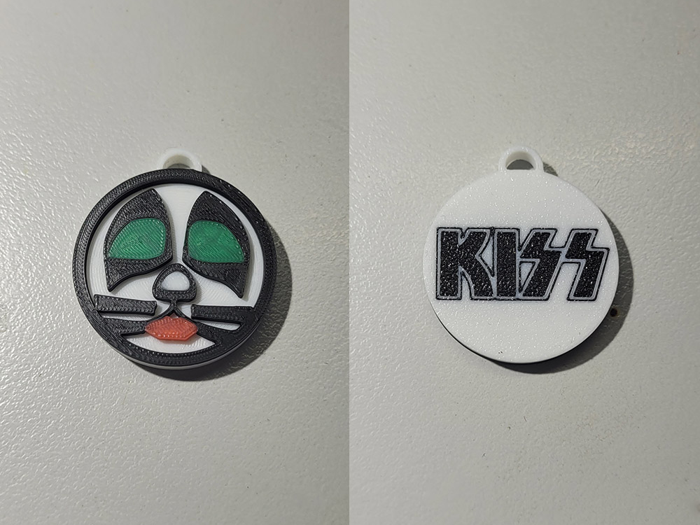 Kiss Catman Double Sided Keychain