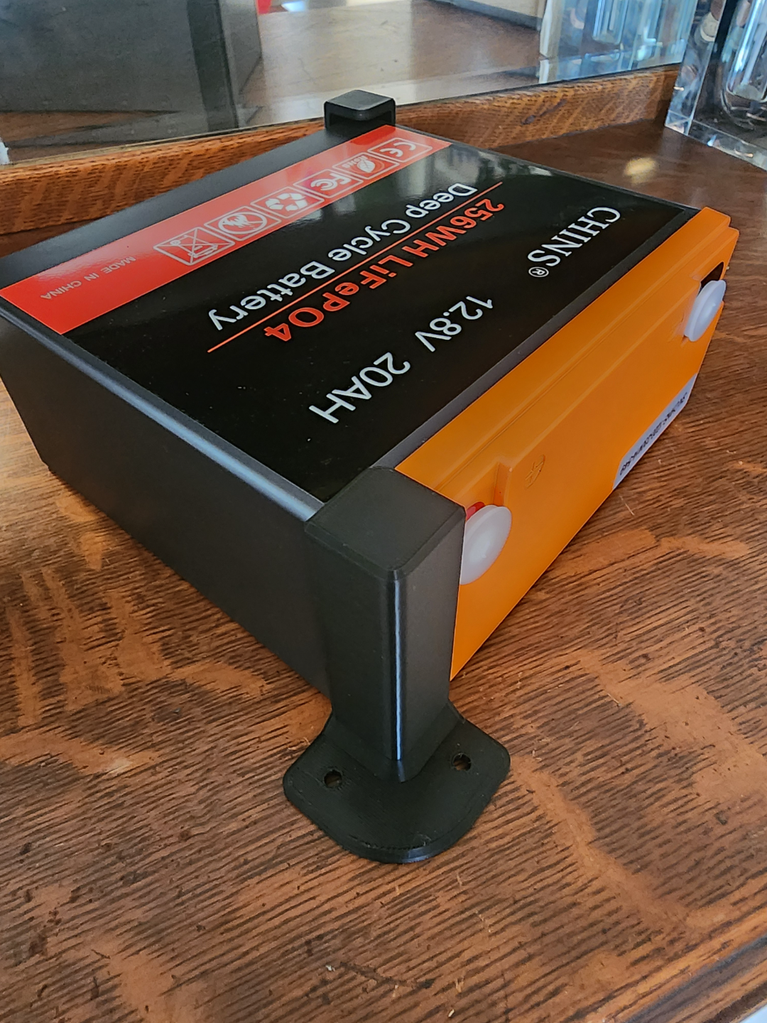 CHINS LiFePO4 12V 20AH Lithium Battery - Side Hold Down