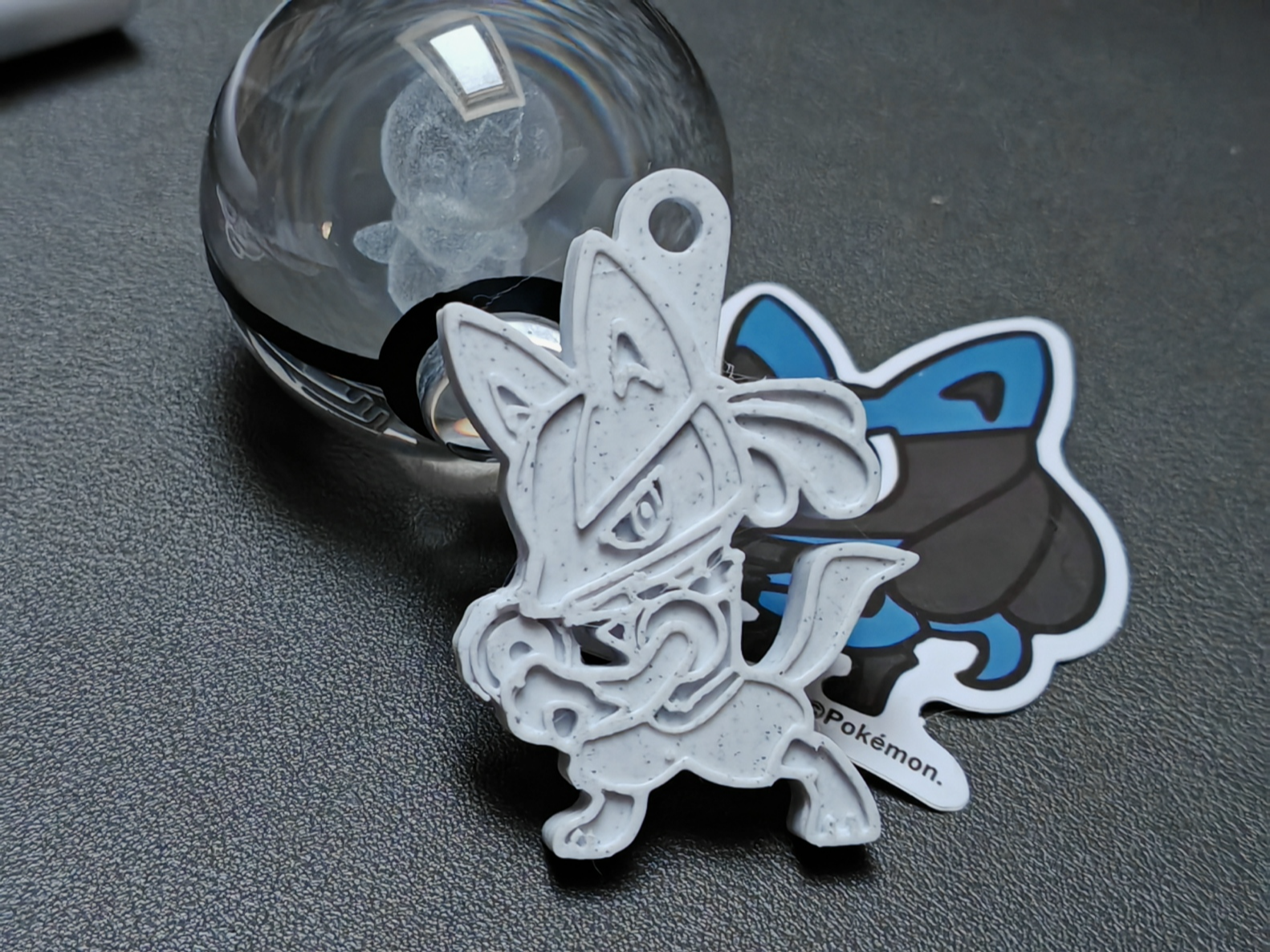 Lucario keychain (pokemon keychain)