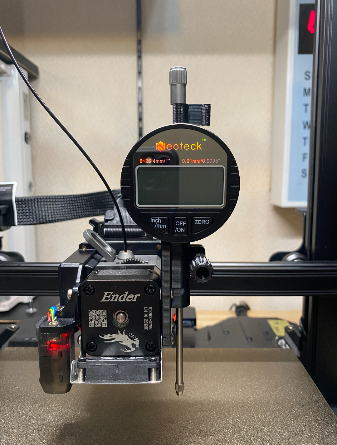 Ender 3 S1 PRO　Dial gauge holder